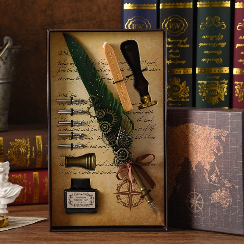 Premium Phoenix Quill Calligraphy Pen Set