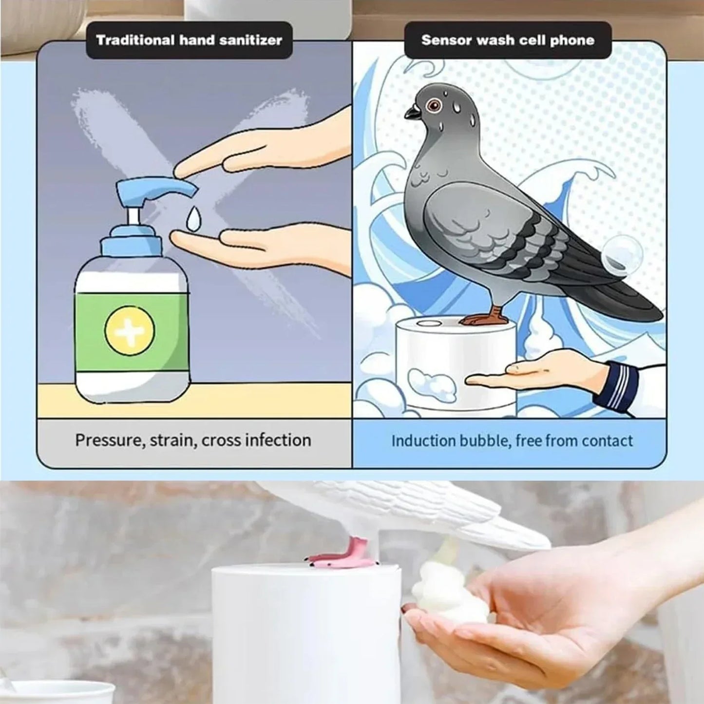 Cute Bird Automatic Soap Dispenser