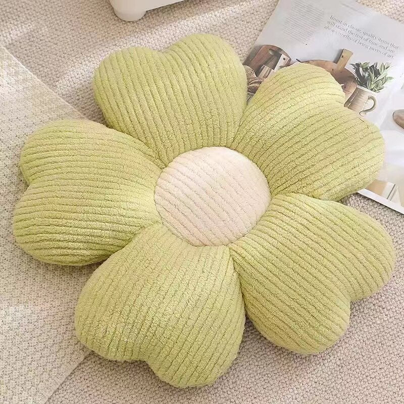 Soft Flower Design Accent Pillow