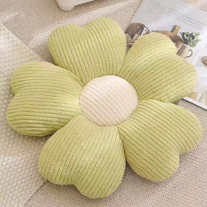 Soft Flower Design Accent Pillow
