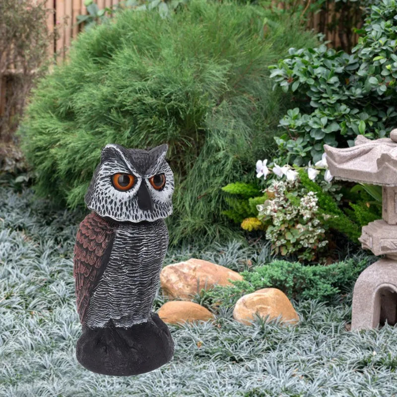 Garden Pest Control Scarecrow Owl Figure - Luxicro