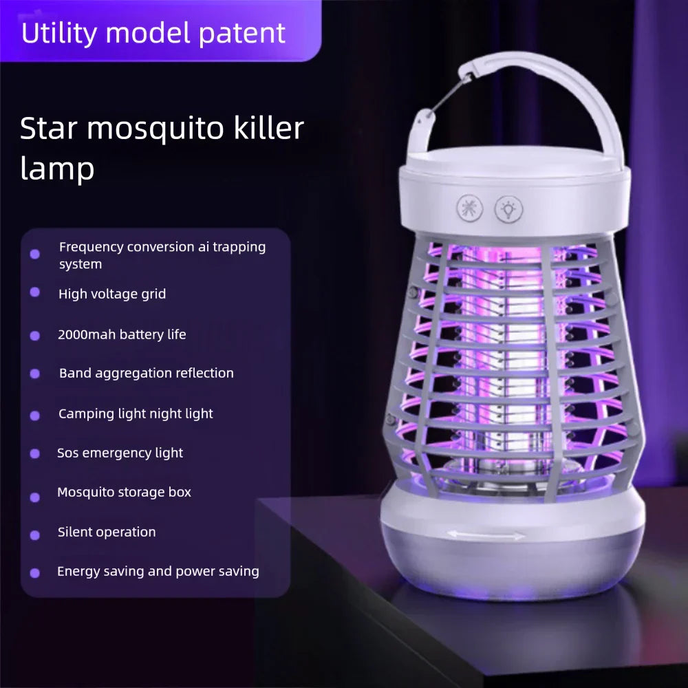 Compact Rechargeable Camp Light with Insect Repellent
