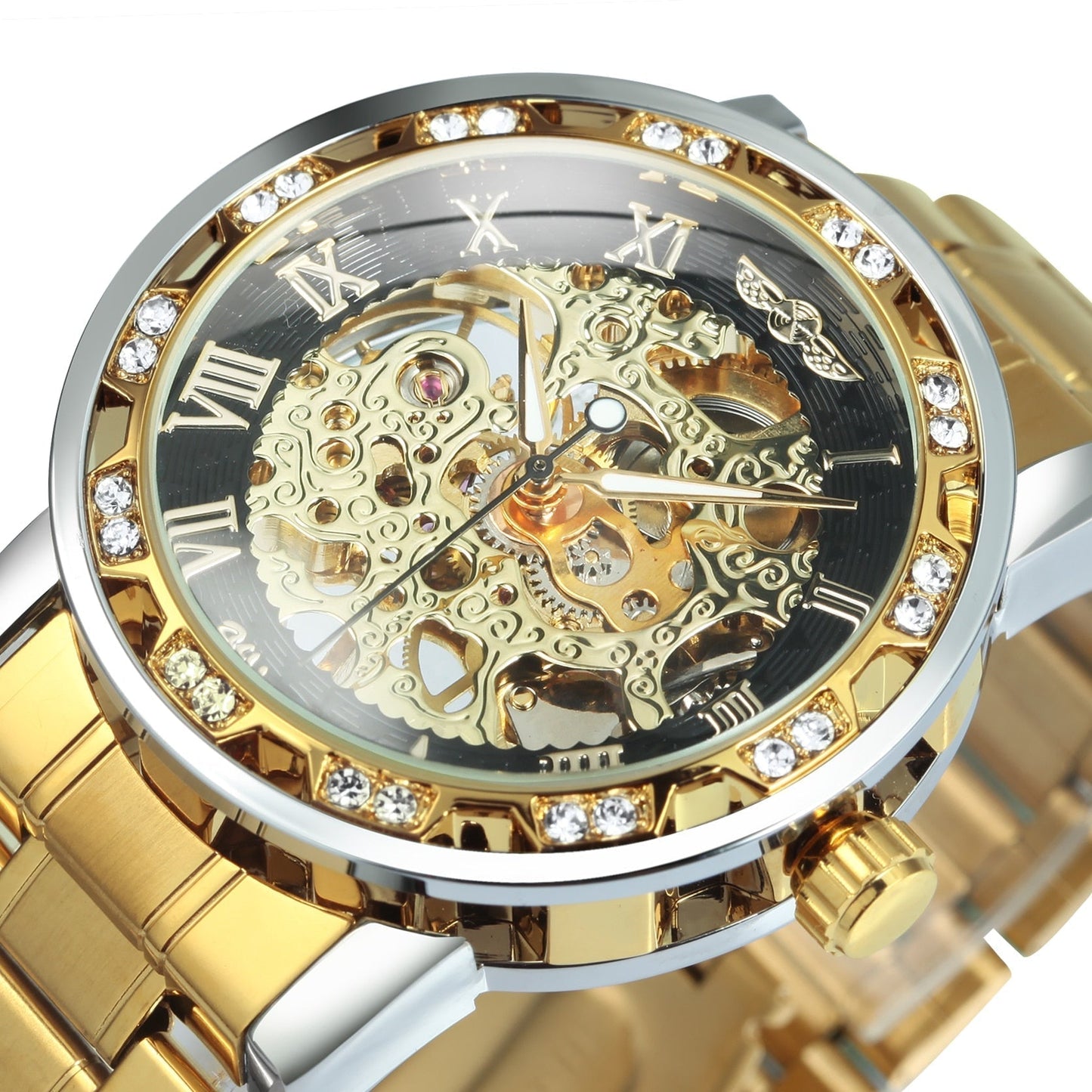 Stylish Self-Winding Mens Skeleton Watch
