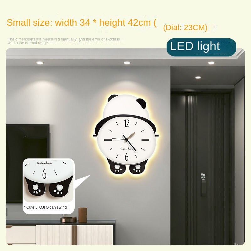 Adorable Bear Wooden Wall Clock