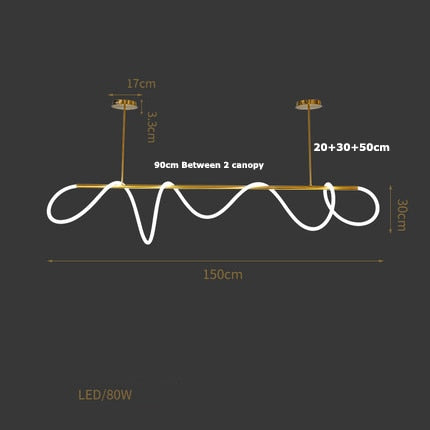 Modern Dimmable LED Ceiling Light Fixture