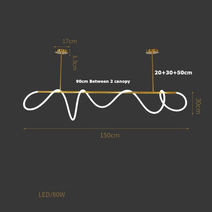 Modern Dimmable LED Ceiling Light Fixture