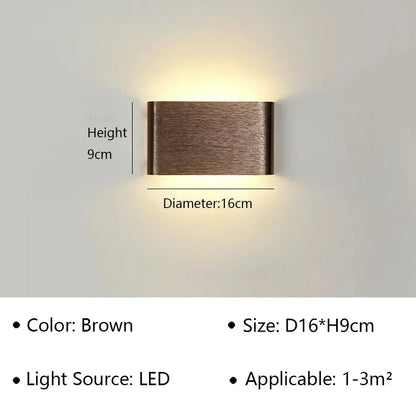 Stylish LED Wall Sconce with Soft White Light