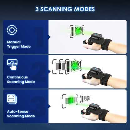 Handheld Bluetooth Scan Barcode Scanner Glove
