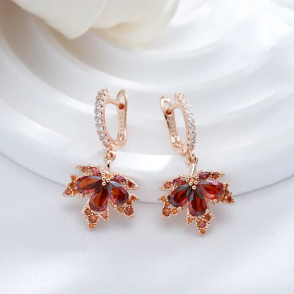 Autumn Gold Dangle Earrings