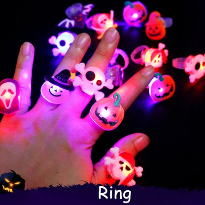 Spooky Glow In Dark Skull Ring - Luxicro