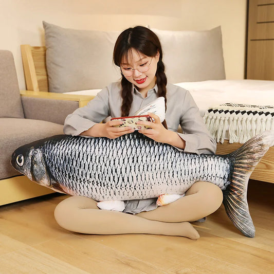 Big Plush Fish Cushion Pillow - Luxicro