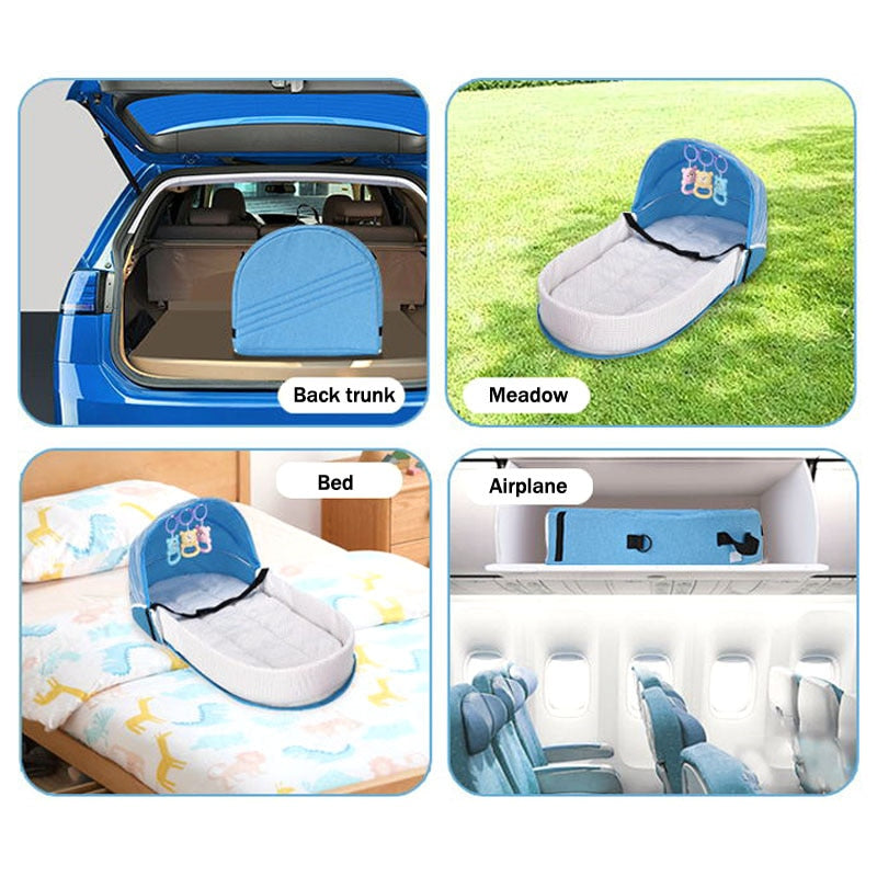 Compact Foldable Baby Crib Backpack Carrier