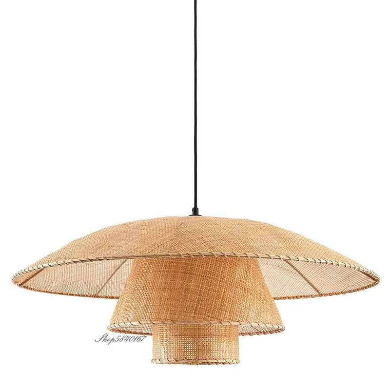 Natural Woven Pendant Lamp for Rustic Homes