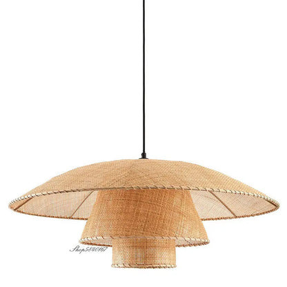 Natural Woven Pendant Lamp for Rustic Homes