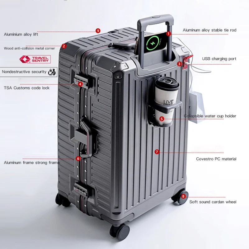 Strong Extra Large Wheeled Luggage Case