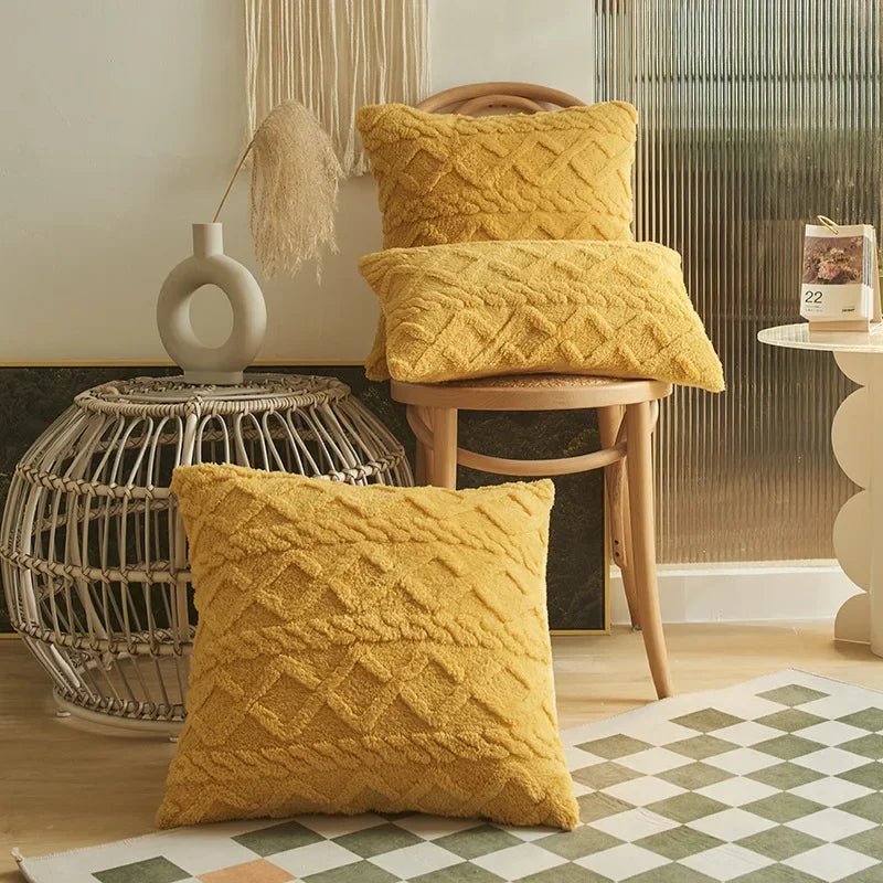 Colorful Shape Decorative Pillow Case