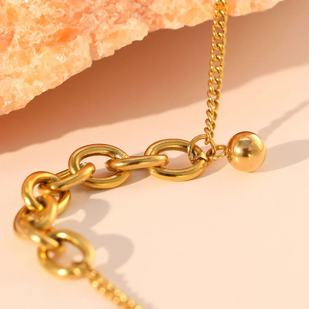 Dainty Chain Curb Link Paperclip Bracelet
