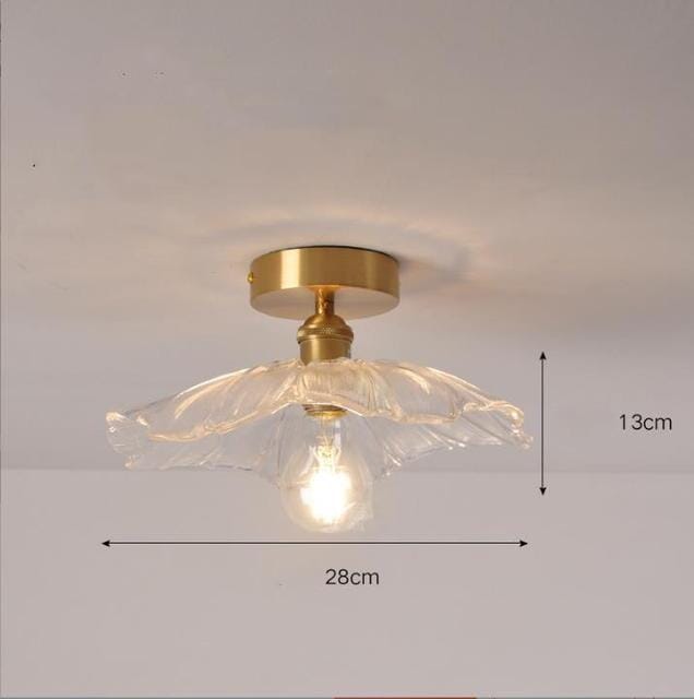 Elegant Glass Floral Hanging Lamp for Homes