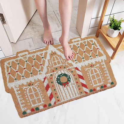 Cozy Christmas Welcome Mat Soft Anti Slip Door Mat
