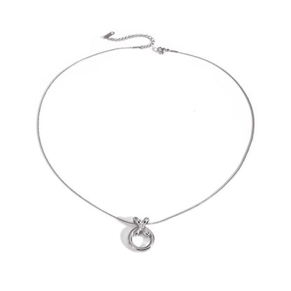 Elegant Bar Chain Kiss Necklace