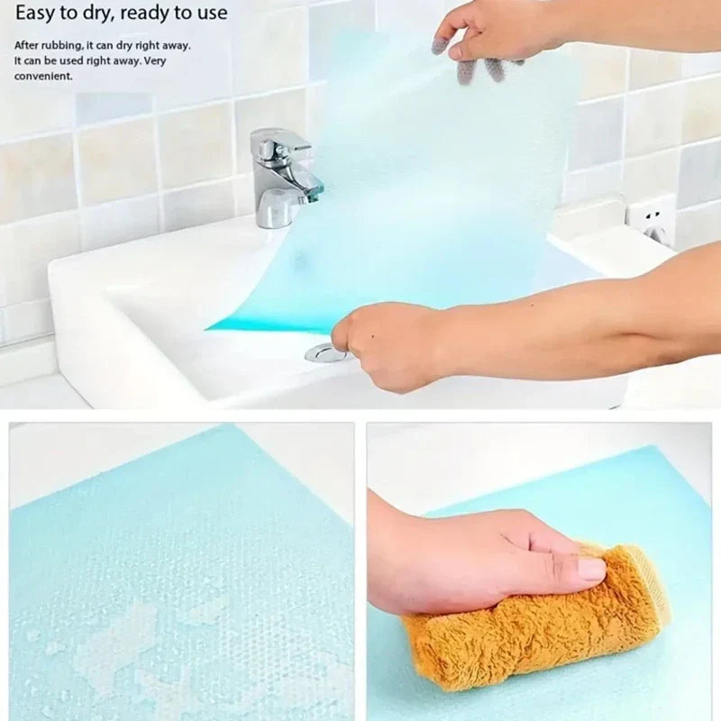 Kitchen Fridge Liners 4-Pack, Durable Easy Clean Mats