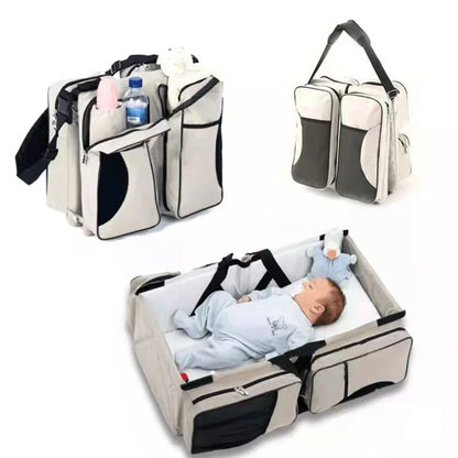 Compact Folding Infant Bed with Storage