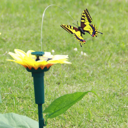 Colorful Solar Garden Stake with Moving Wings