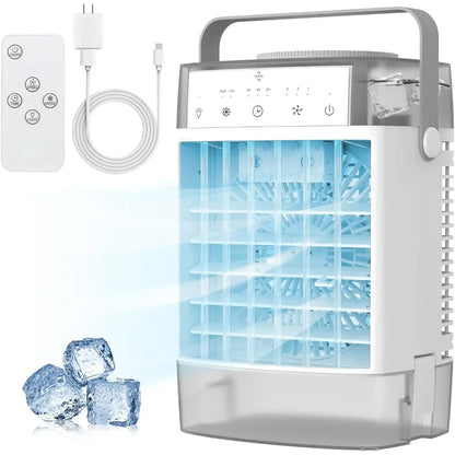 Mini Portable AC Unit with Timer and Large Water Tank