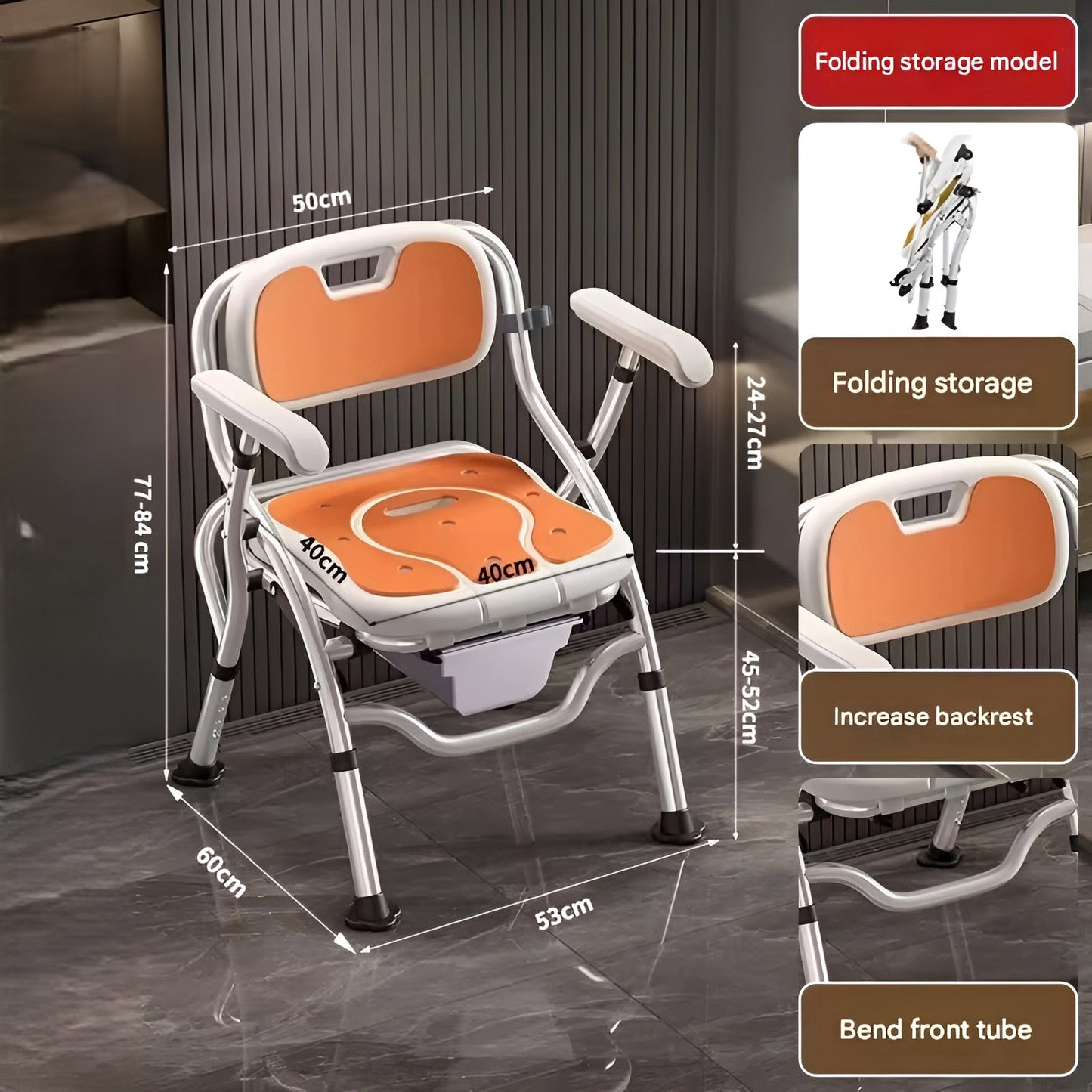 Easy Grip Shower Chair for Elderly