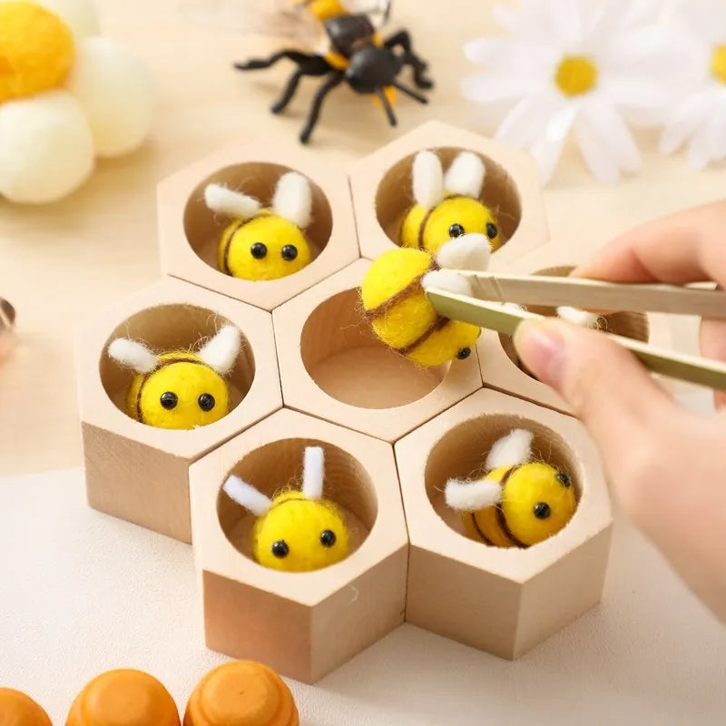 Baby Wooden Sensory Toy Set - Luxicro