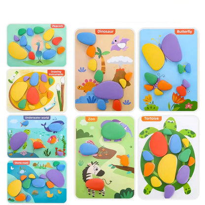 Learning Montessori Color Shape Puzzle Set