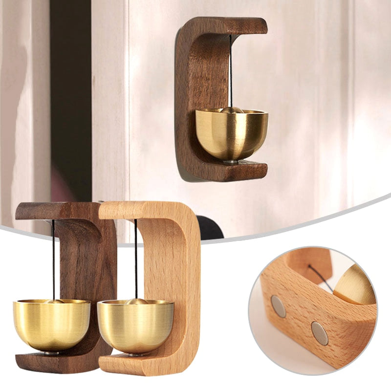 Rustic Wooden Door Chime Bell