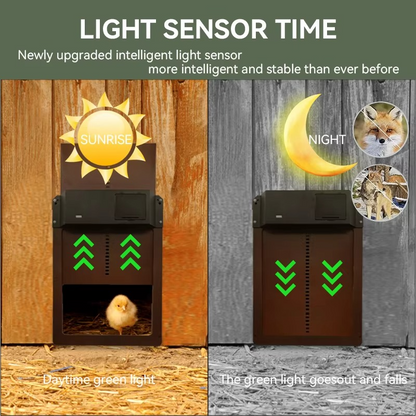 Automatic Chicken Coop Door Opener with Sensor