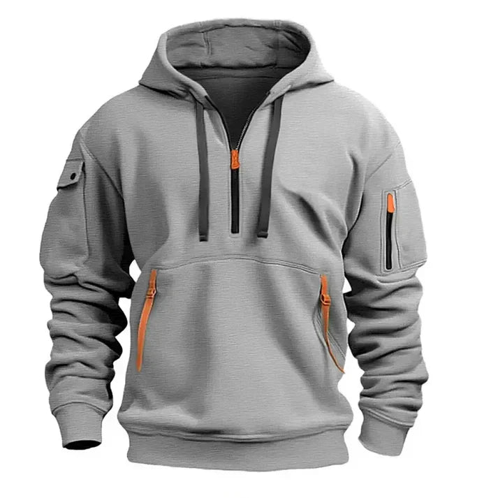 Comfortable Men's Fleece Pullover Hoodie - Outdoor Wear - Luxicro