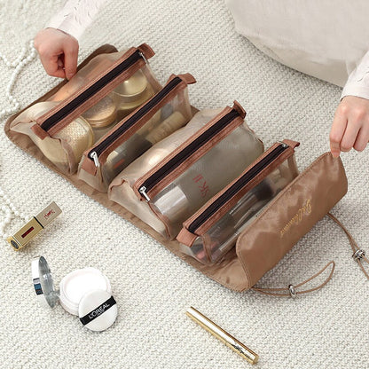 Compact Foldable Travel Toiletry Kit Bag