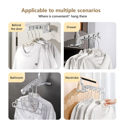 Compact Collapsible Closet Storage Hanger Rack