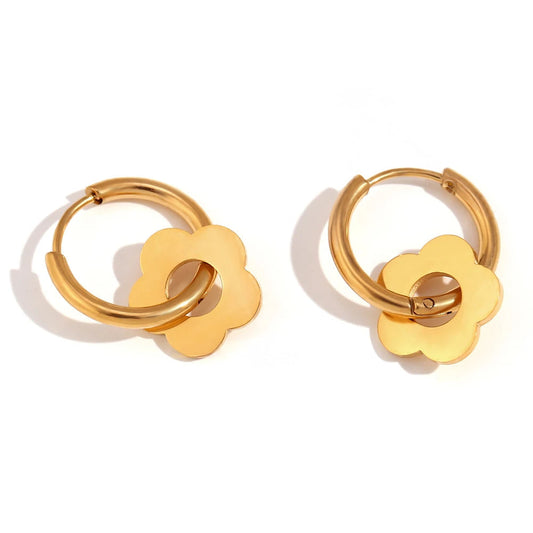 Dainty Floral Drop Earrings - Luxicro