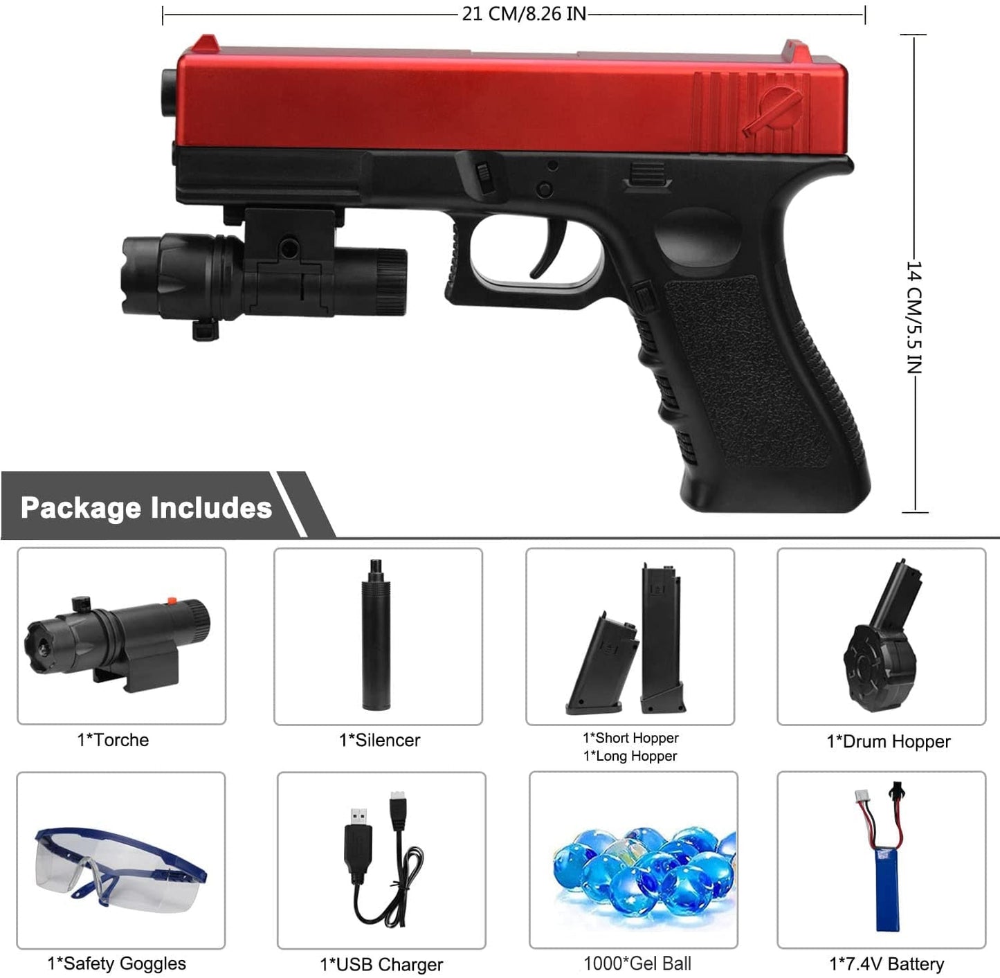 Double Action Squirt Foam Water Gun