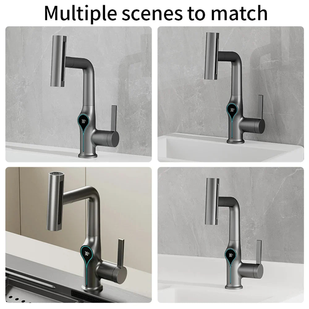 Stylish Faucet with Color LED Temperature Display