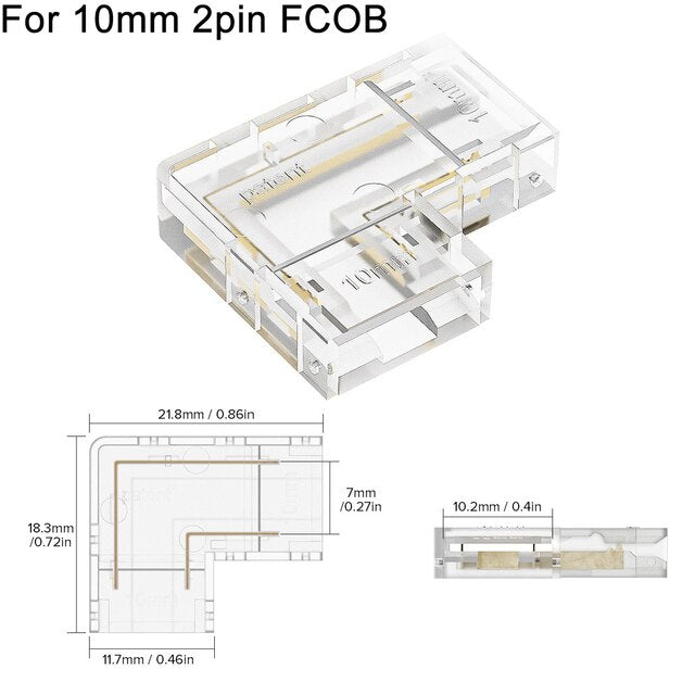 Flexible Corner LED Strip Connector