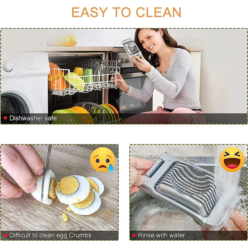 Premium Egg Slicer with Sharp Stainless Steel Blades