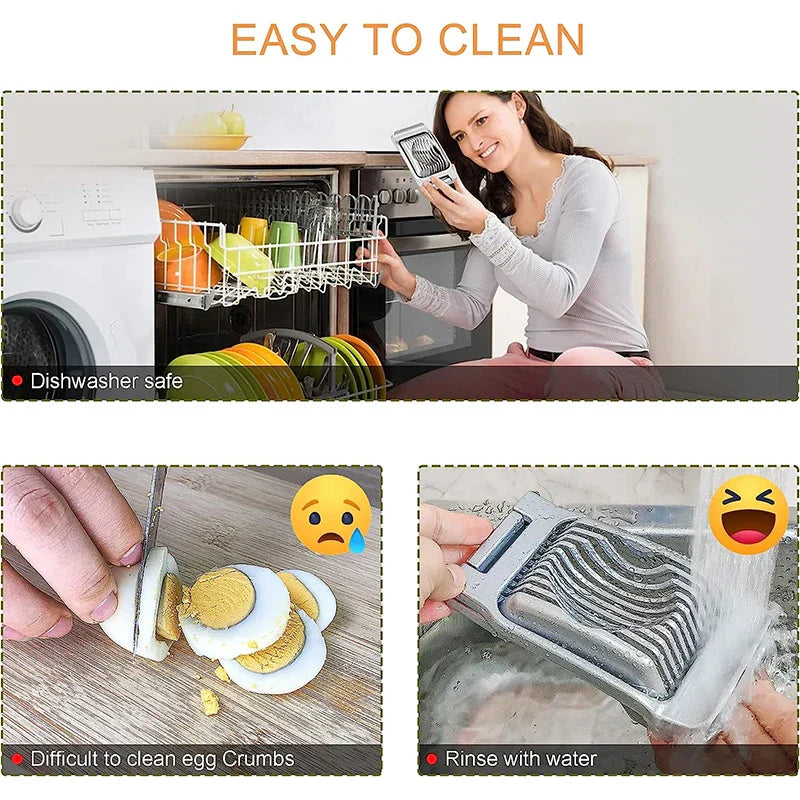 Simple Egg Cutter with Durable Sharp Blades