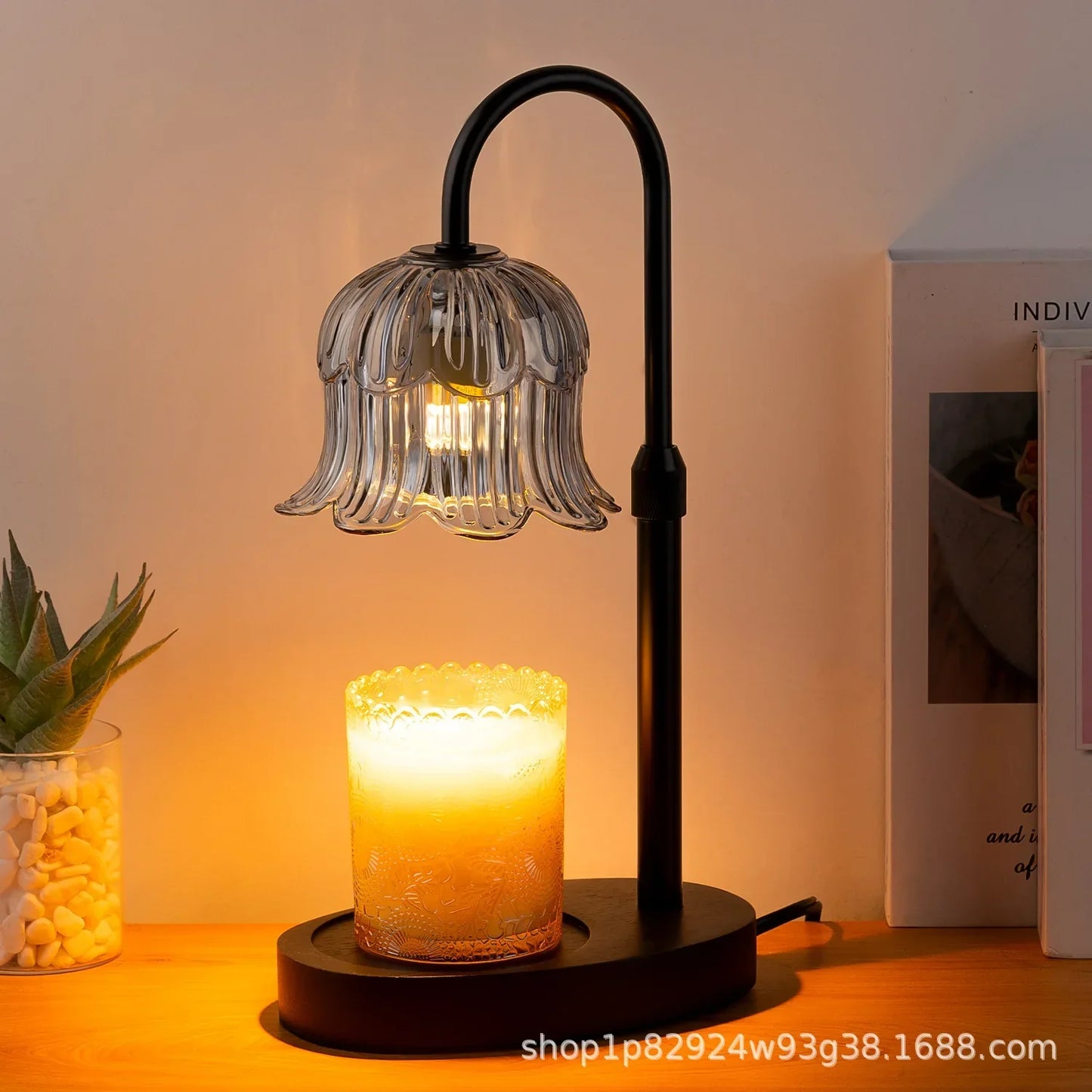 Cozy Electric Candle Light with Adjustable Stand and Timer