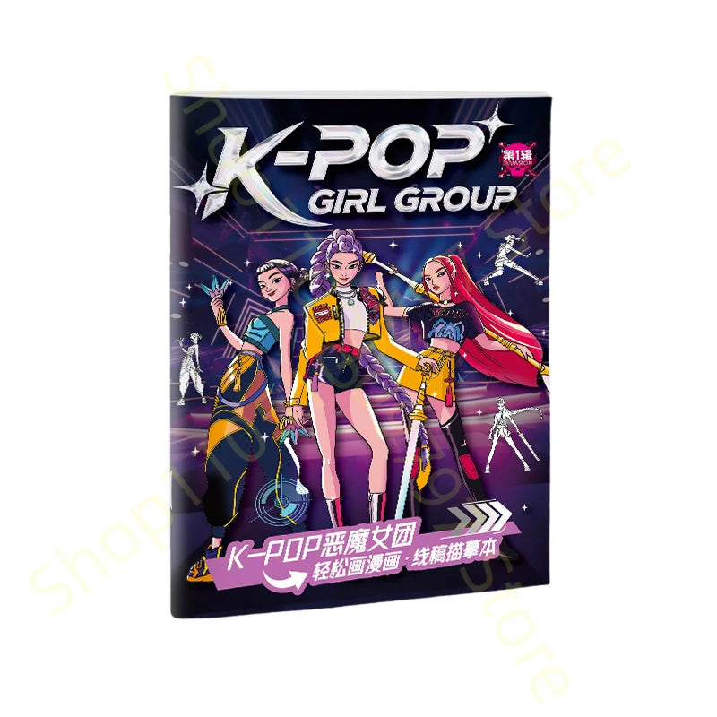 Fun Kpop Anime Manga Coloring Book for Kids