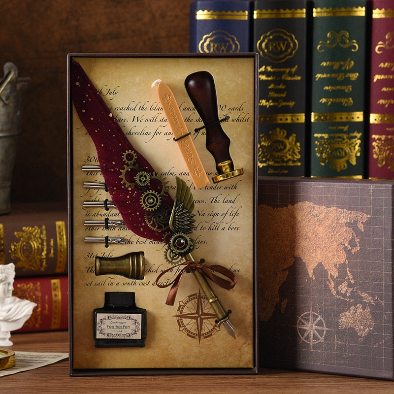 Premium Phoenix Quill Calligraphy Pen Set
