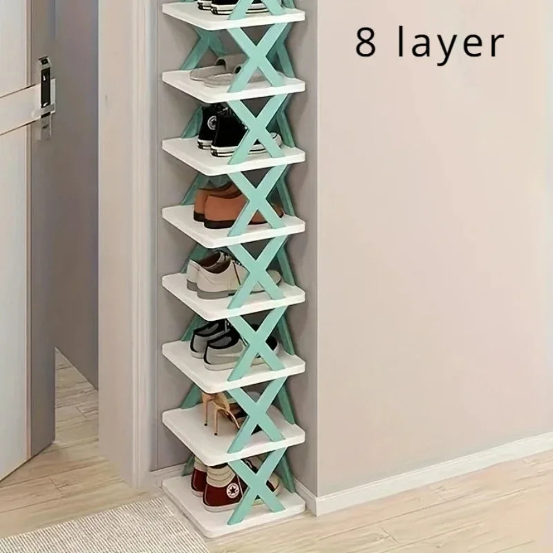 Compact Collapsible Shoe Organizer Shelf