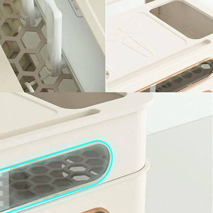 Compact Wi-Fi Router Storage Case with Cord Manager