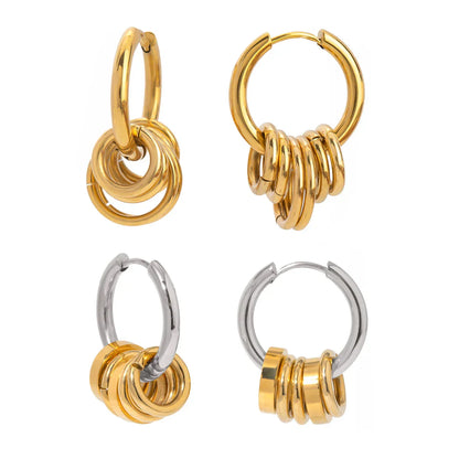 Dainty Twist Drop Spiral Earrings