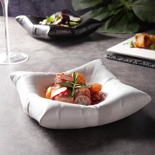 Decorative Ceramic Oval Serving Plate - Luxicro