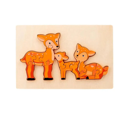 Vibrant Wood Kids Jigsaw Puzzle